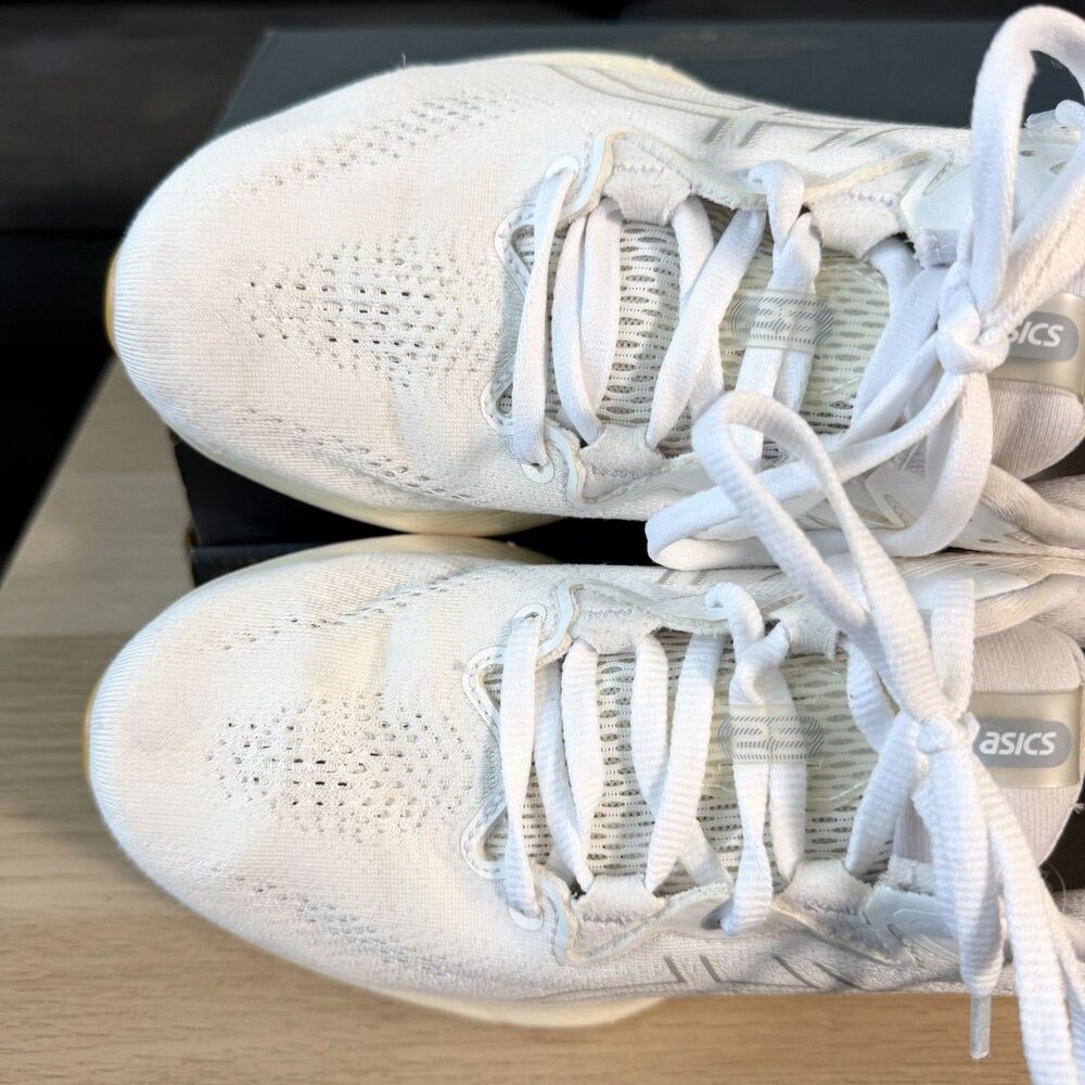 ASICS Gel-Cumulus 25 White Gum Running Shoes 1012B441 Women's Size 8.5 - Picture 7 of 12